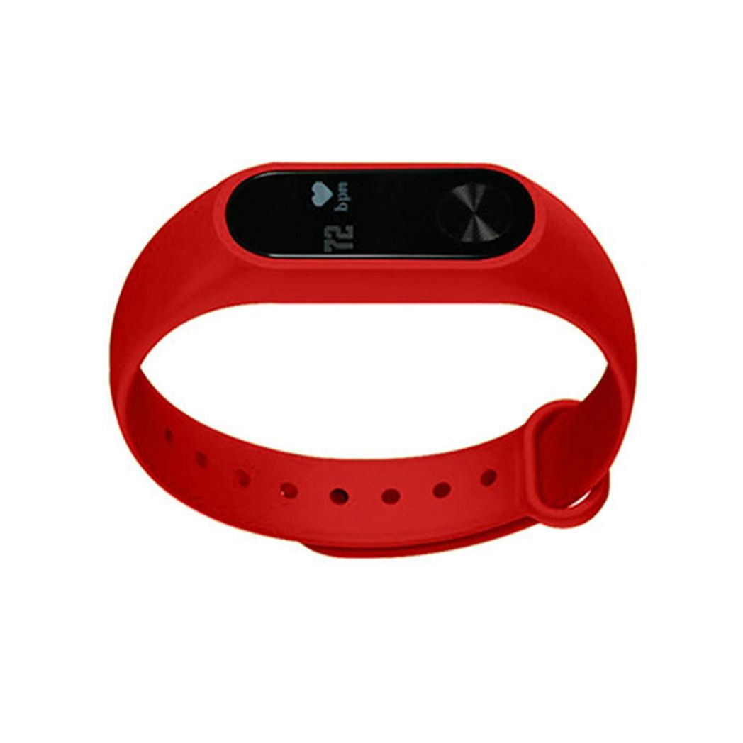 Aquarius AQ112 Fitness Tracker – Red | Heart Rate & Activity Monitor | OLED Screen | 15-Day Battery