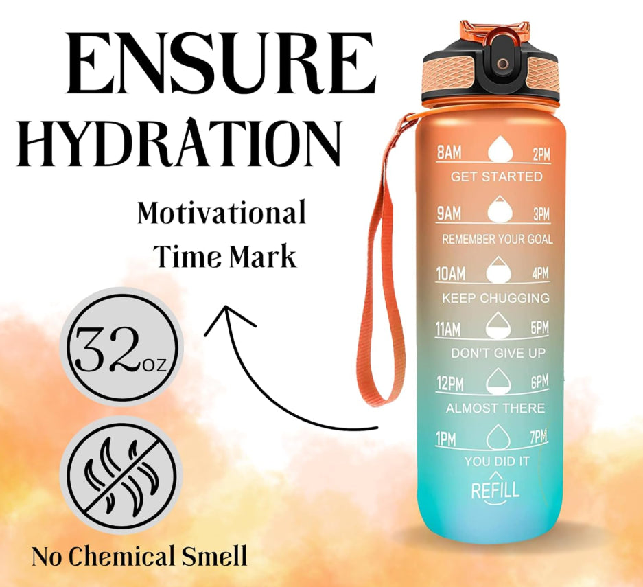 Sports Water Bottle 1-2 Litre,Motivati