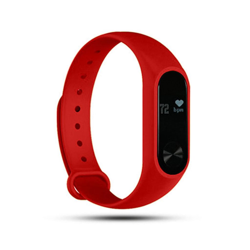 Aquarius AQ112 Fitness Tracker – Red | Heart Rate & Activity Monitor | OLED Screen | 15-Day Battery