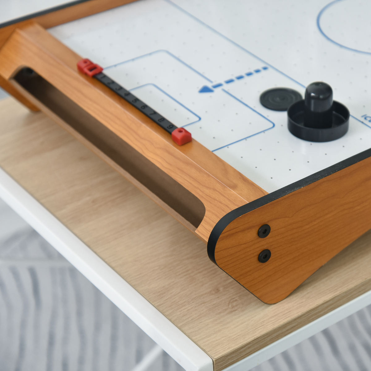 Mini Air Hockey Tabletop Game w/ 2 Pucks Pushers Fan Scoreboard HOMCOM
