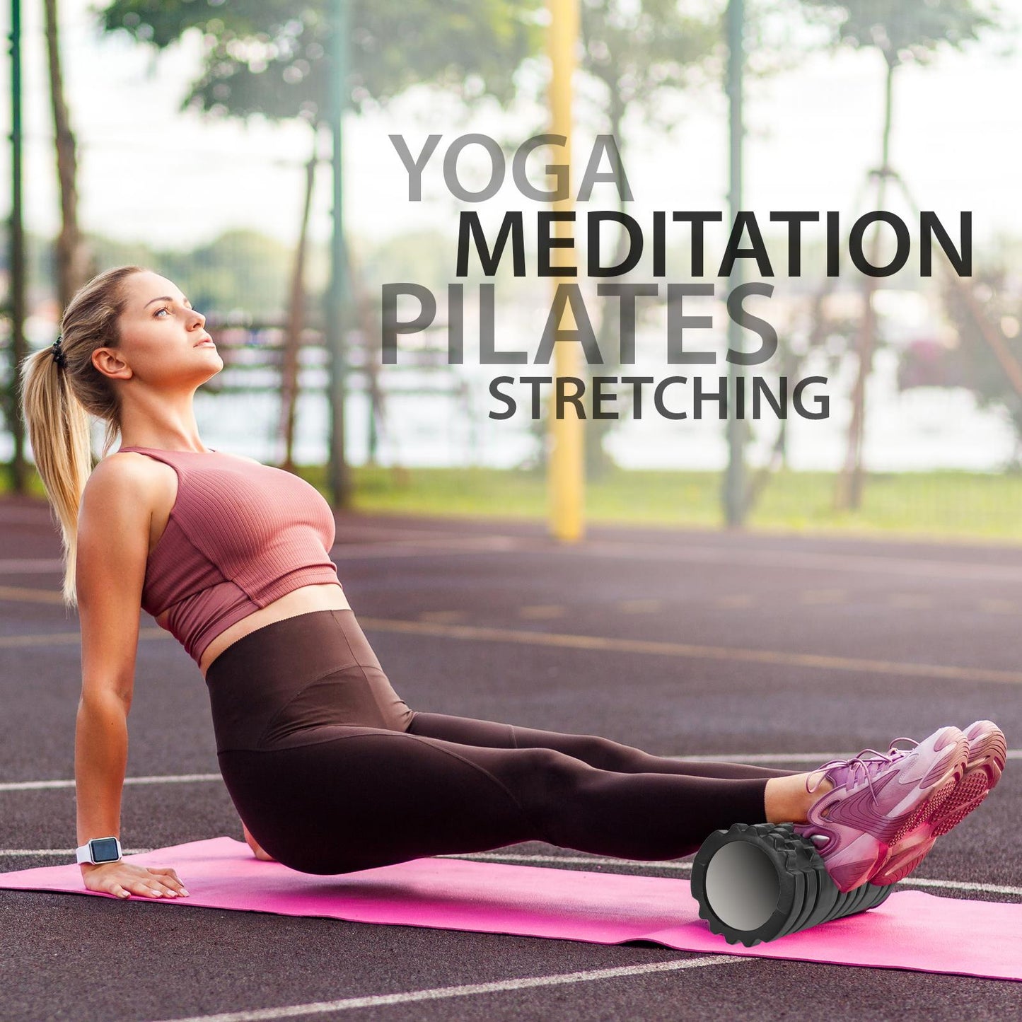 Yoga Foam Roller Black AS-04045