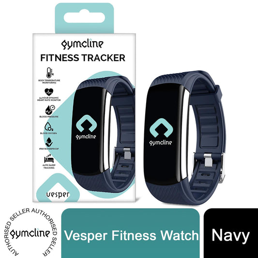 Gymcline Vesper Fitness Tracker with Sports Modes & Smart Notifications – Navy