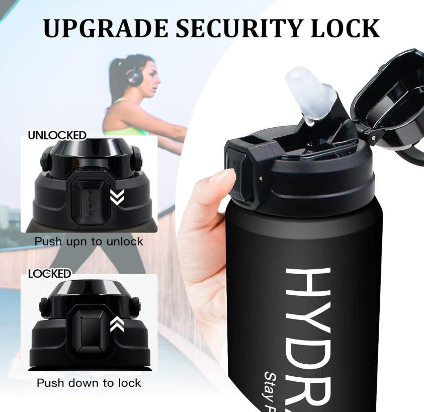 Sports Water Bottle 1-2 Litre,Motivati