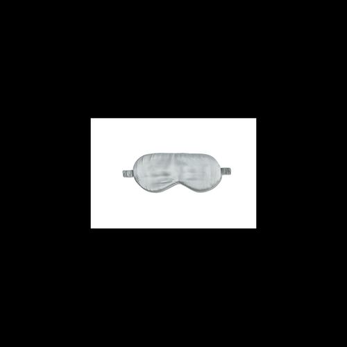 SILK SLEEP MASK 20X10 SILVER GREY