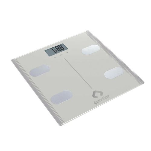 Gymcline Digital Body Analysis Scale with LCD Display – Silver