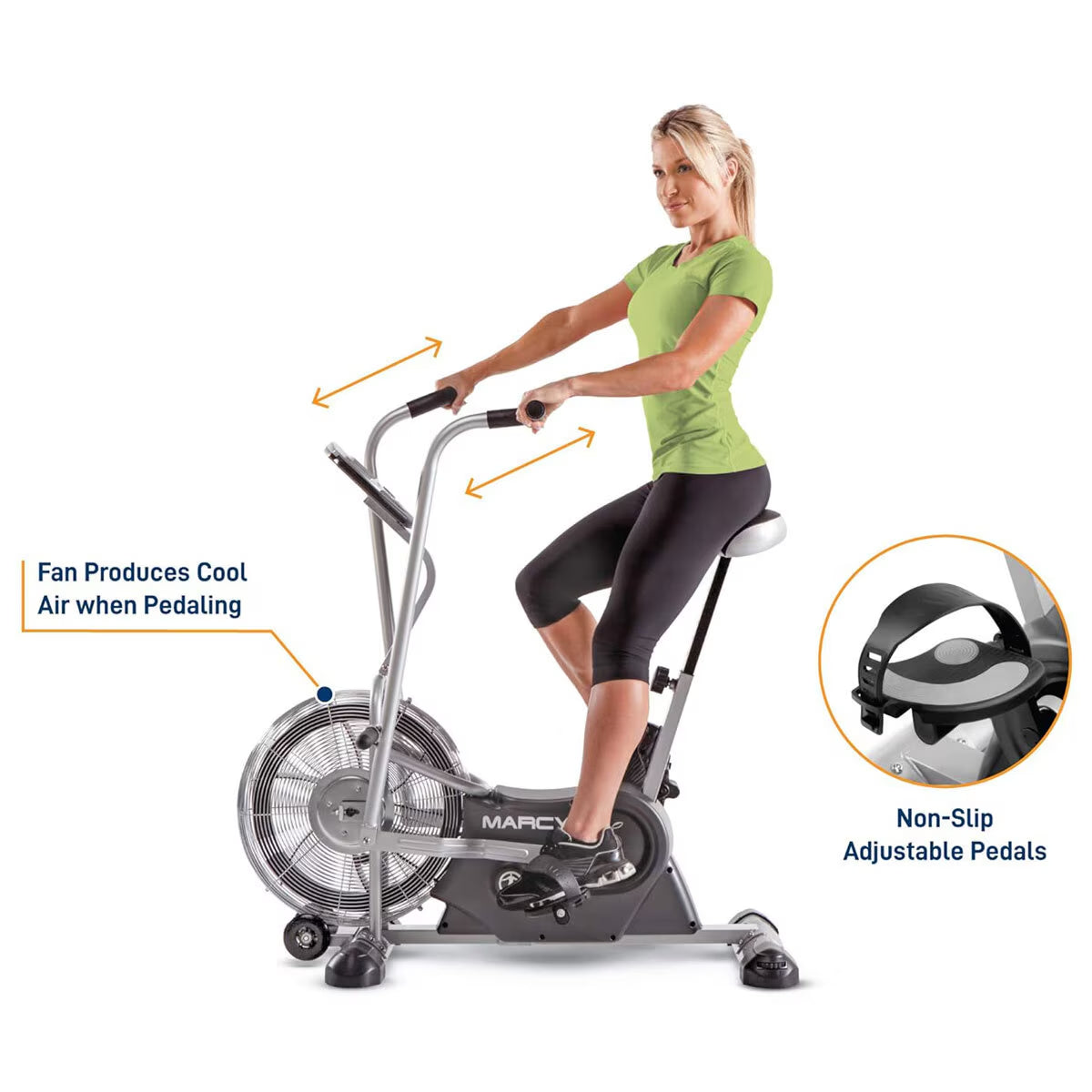 AIR-1 Deluxe Dual Action Fan Bike