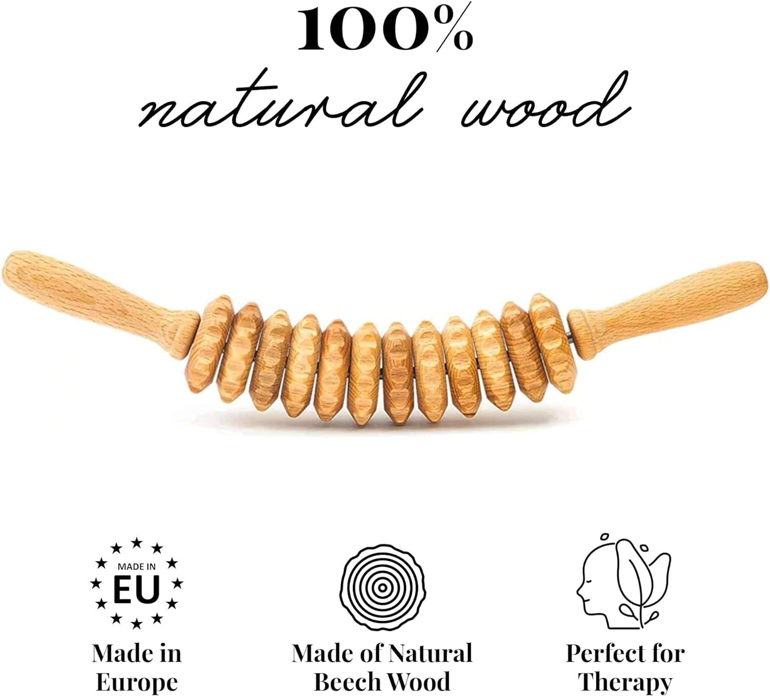 Accessories anti Cellulite Massage Roller Tool Massager Thigh Maderotherapy Wooden