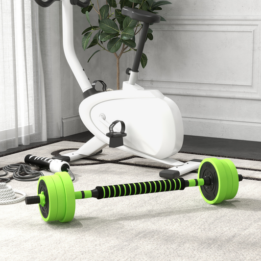 4-in-1 Weight Dumbbells Set, Barbell, Kettlebell, Push Up Stand, 20kg