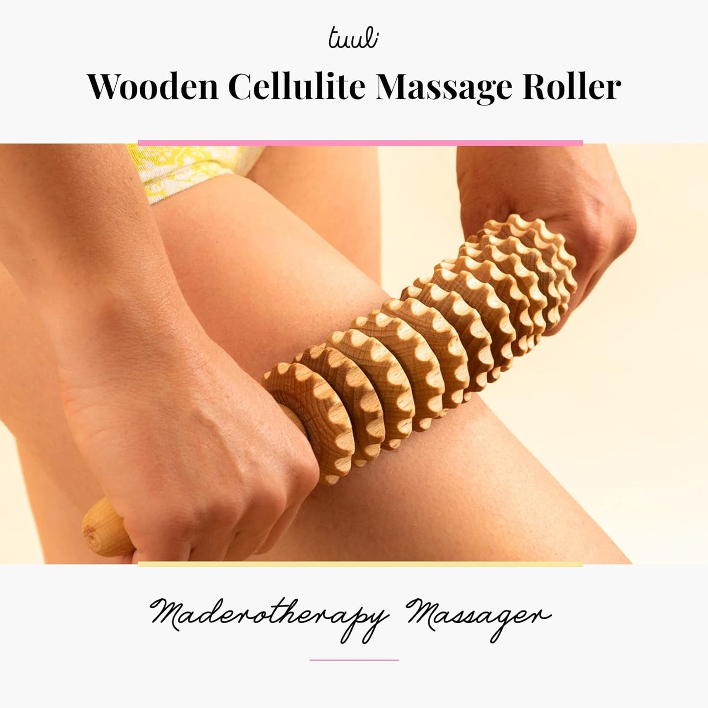 Accessories anti Cellulite Massage Roller Tool Massager Thigh Maderotherapy Wooden