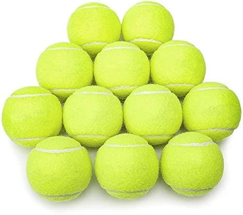 Aspect Practice Tennis Balls, Pressureless Training Exercise Tennis Balls with bag, Soft Rubber Tennis Balls for Beginners, Pack of 12
