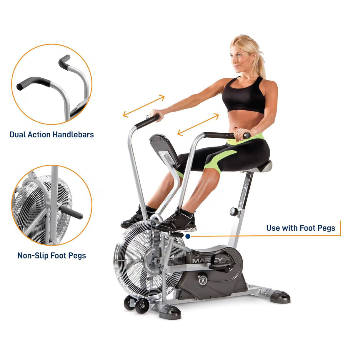 AIR-1 Deluxe Dual Action Fan Bike