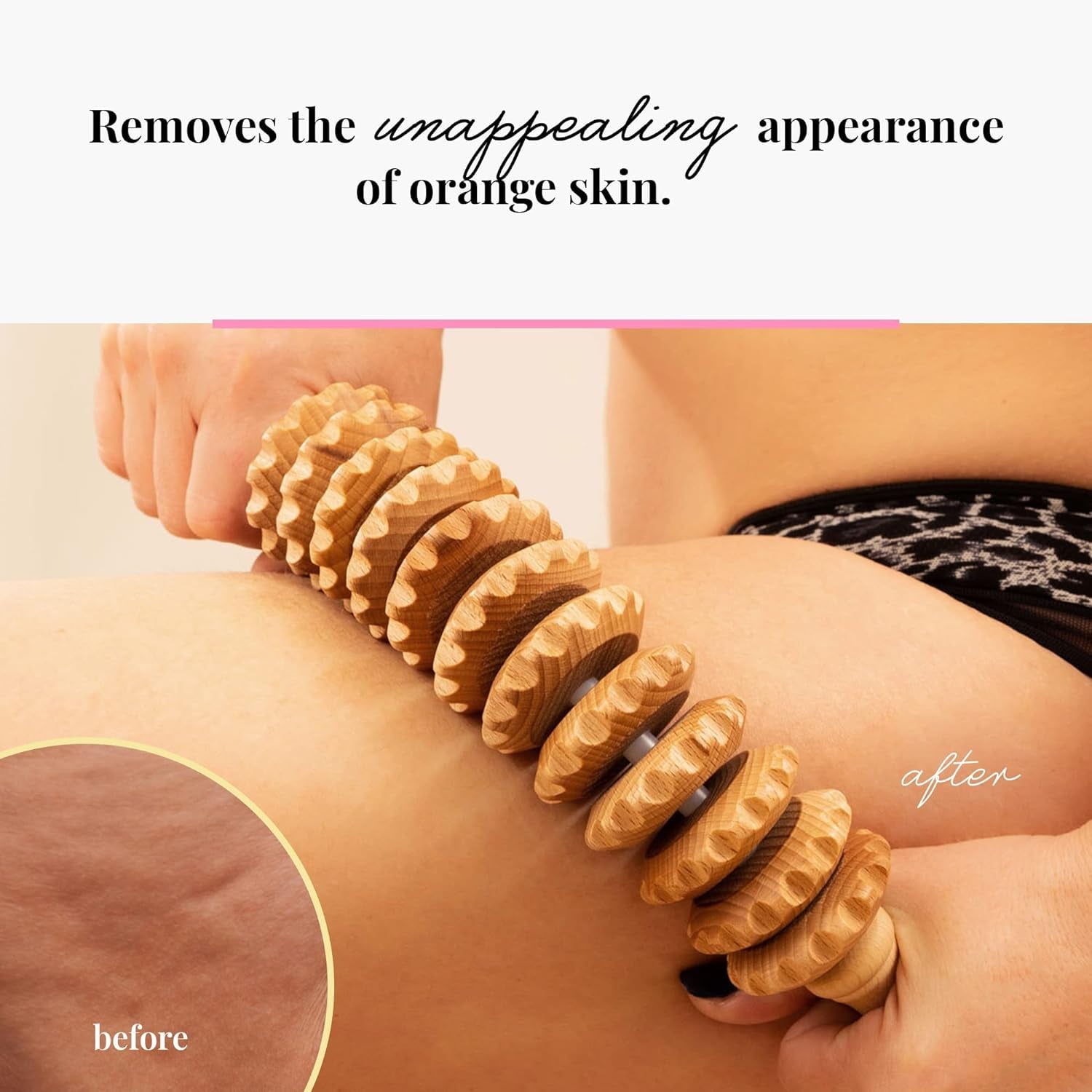 Accessories anti Cellulite Massage Roller Tool Massager Thigh Maderotherapy Wooden