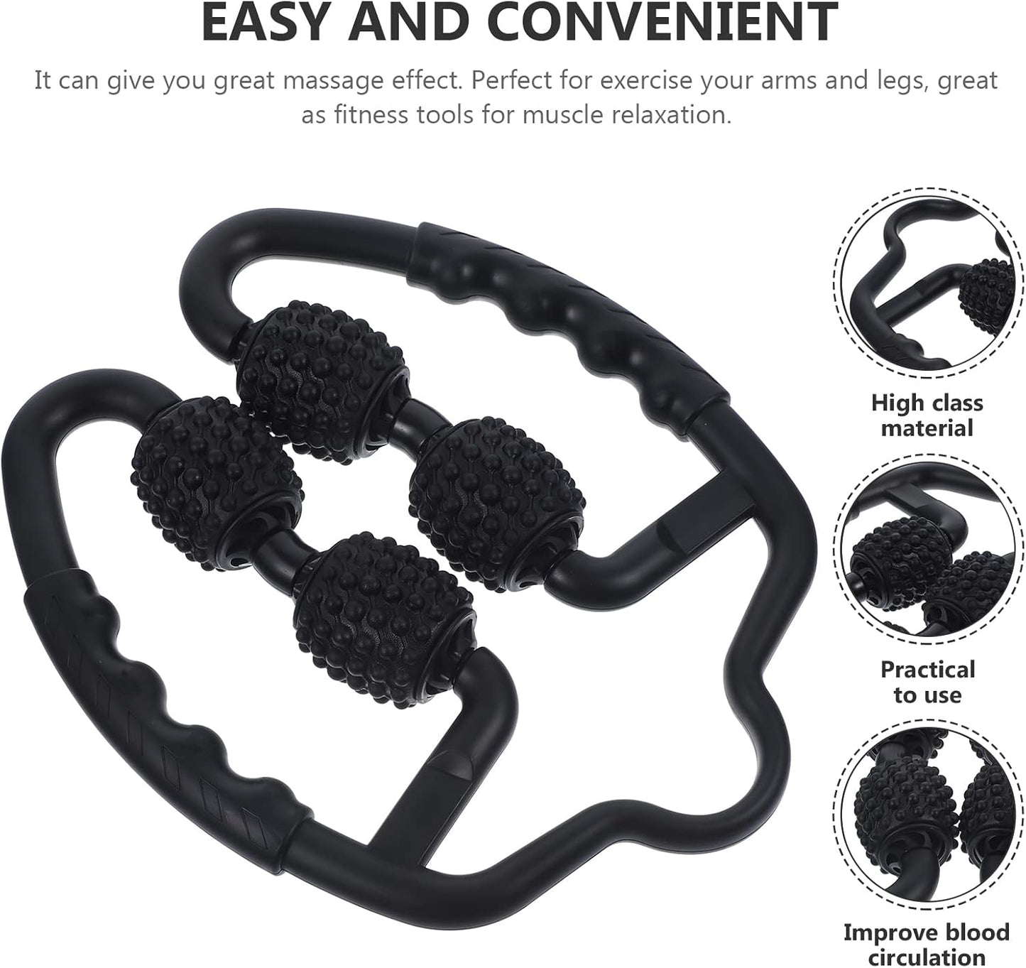 Foam Manual Roller Massager Muscle Massage Roller Massager Roller for Neck Shoulder Legs Arms Back Muscle