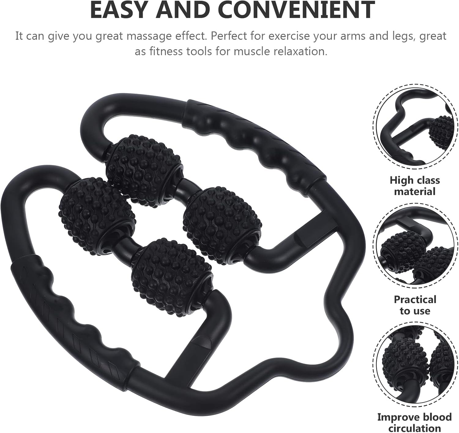 Foam Manual Roller Massager Muscle Massage Roller Massager Roller for Neck Shoulder Legs Arms Back Muscle